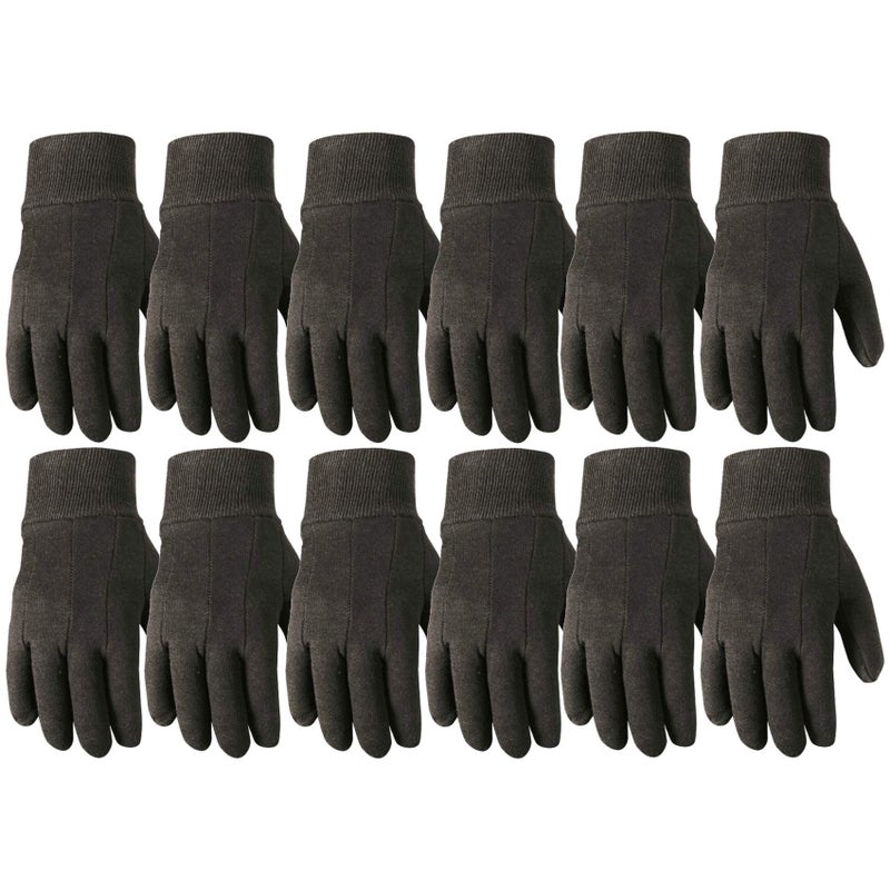 Wells Lamont Versatile Work Gloves Lightweight, Durable, Comfortable Jersey Basic, 12-Pair Bulk Pack, Large (506LZ) - Image 1